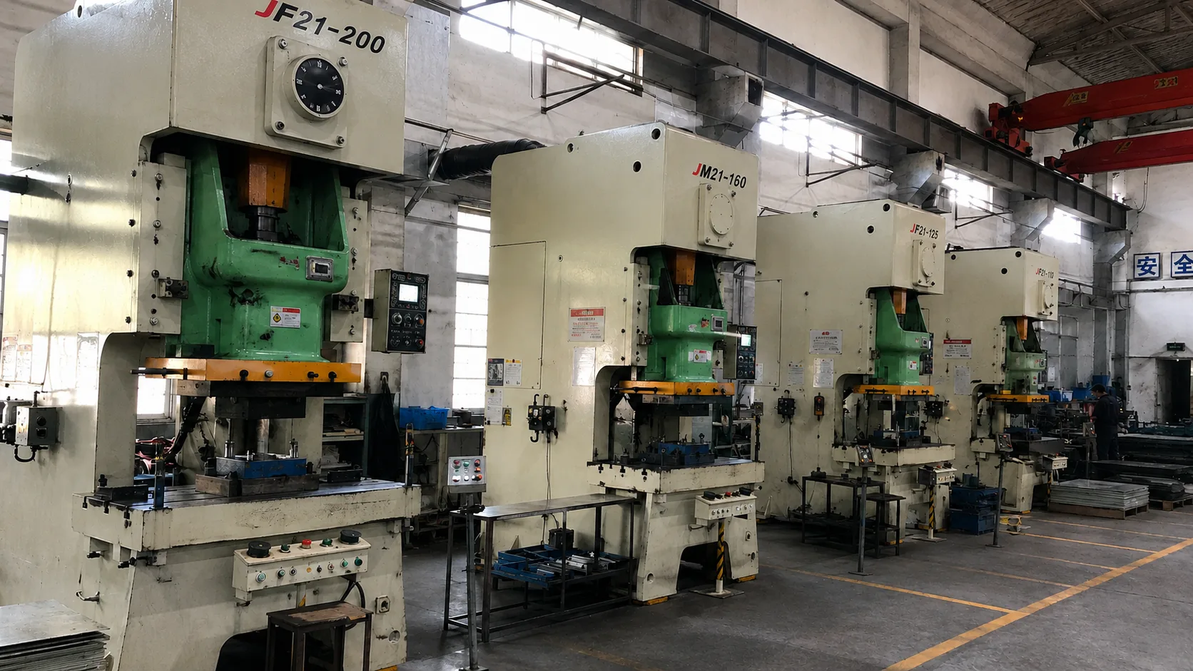 Mechanical press stamping production line — 25T to 300T progressive die manufacturing for high-volume parts Mechanical press stamping line — 25T to 300T progressive die production