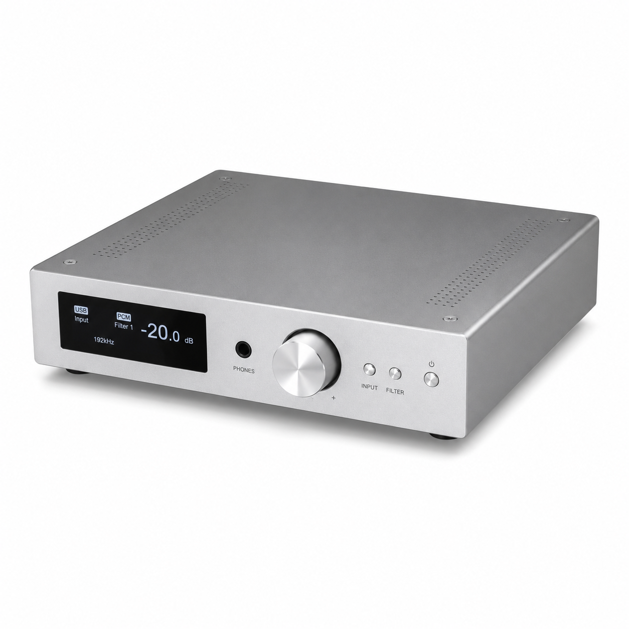 Custom consumer electronics HiFi chassis — premium sheet metal for audio equipment Consumer electronics CNC machined chassis — HiFi audio amplifier housing